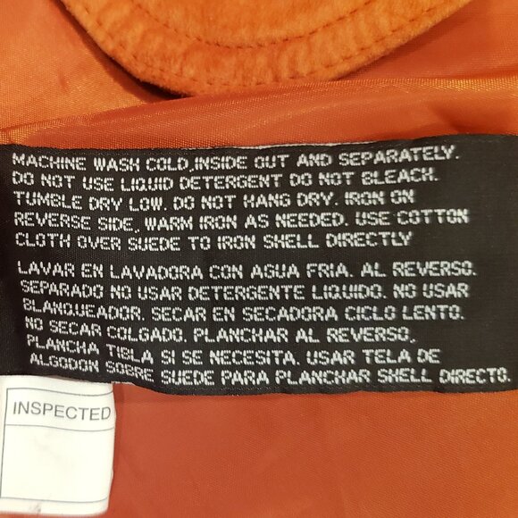 St Johns Bay Burnt Orange Leather Suede Jacket 1X - Picture 7 of 10